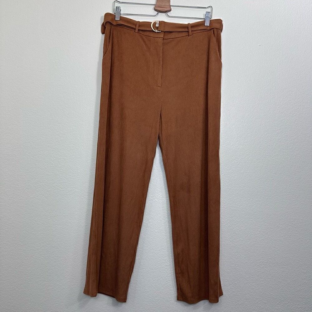 HP 🎉 House of Harlow 1960 x REVOLVE Ribbed Pants in Cognac Size XL - Picture 2 of 11